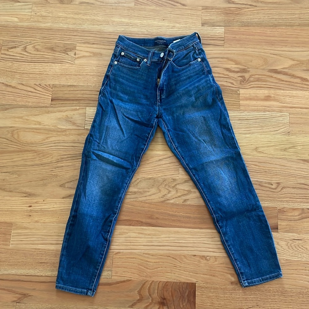 Lucky Brand Dark, high rise, skinny jeans